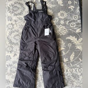 Black Snow Bib Overalls